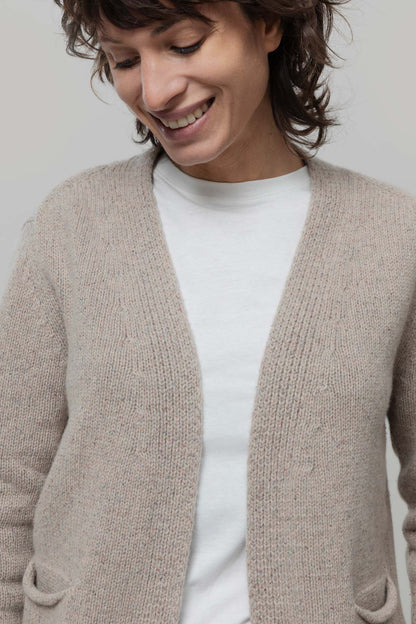 DENISE Cardigan Donna Cashmere Rigenerato