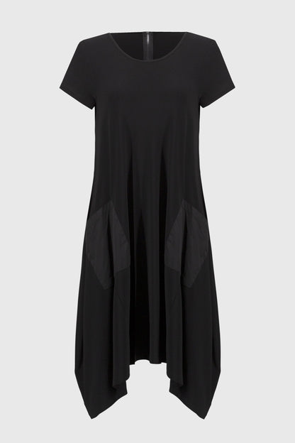 251146 Abito cocoon in maglia effetto seta