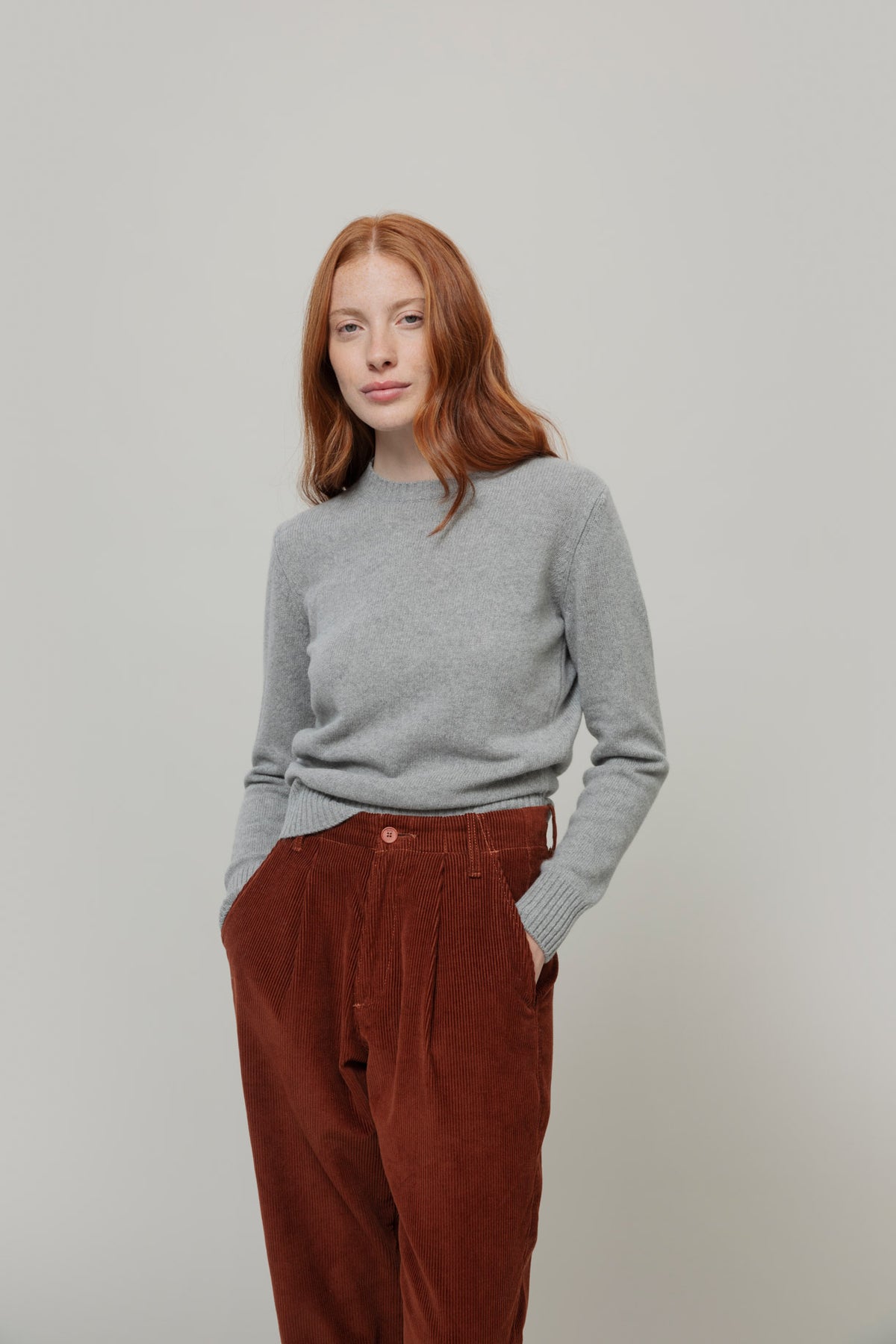 LAURA Maglia Girocollo Donna Lana Rigenerata