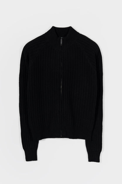 ORNELLA Cardigan con Zip Donna Lana Rigenerata