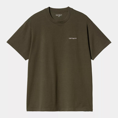S/S Script Embroidery T-Shirt