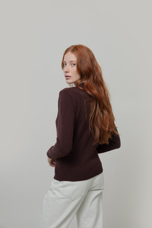 LAURA Maglia Girocollo Donna Lana Rigenerata