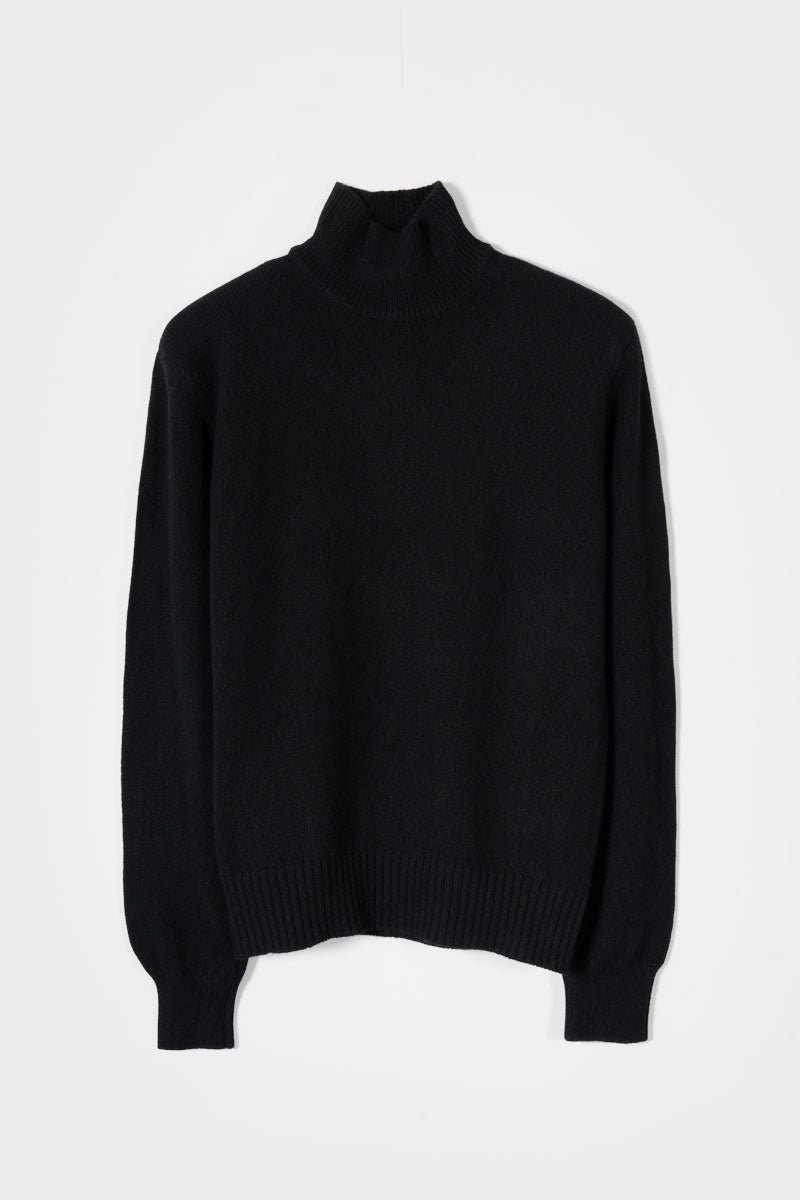 ADA Maglia Collo Alto Donna Cashmere Rigenerato