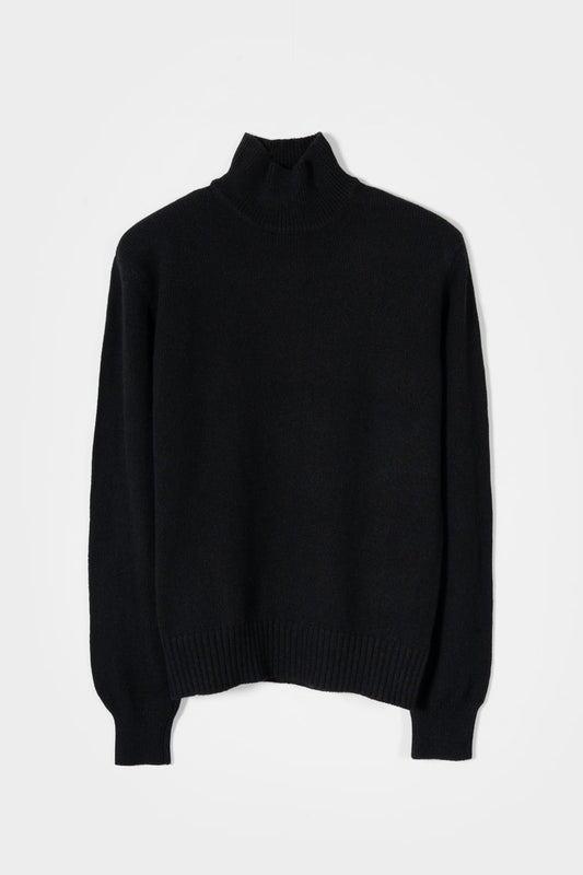 ADA Maglia Collo Alto Donna Cashmere Rigenerato