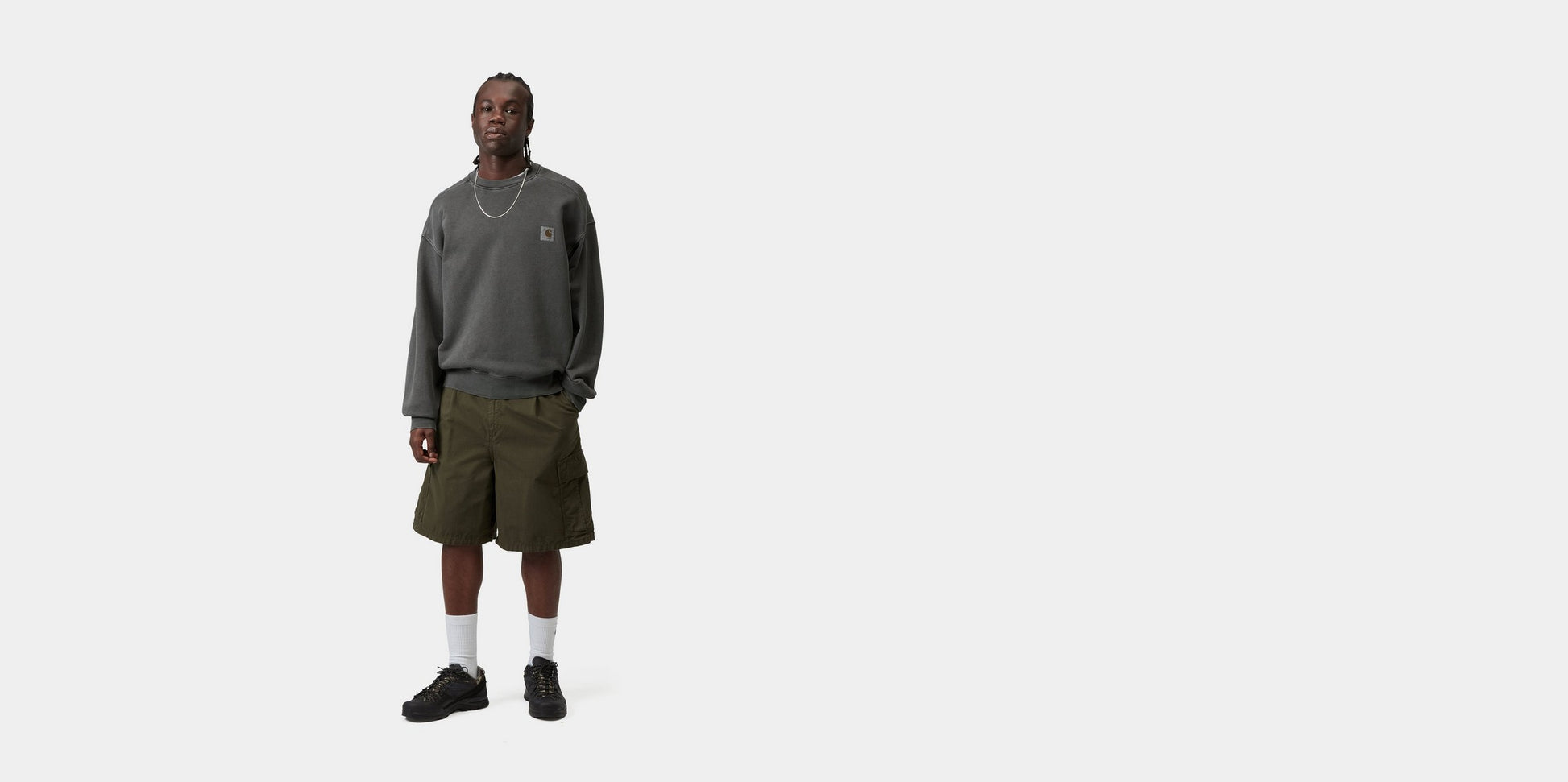 Black, Garment dyed