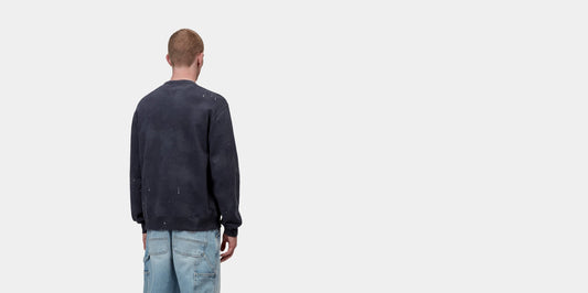 Dark Navy, Destroy wash, splatter