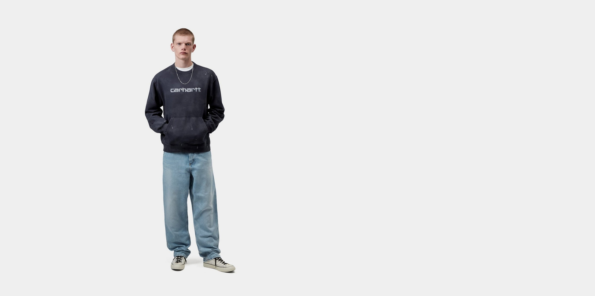 Dark Navy, Destroy wash, splatter