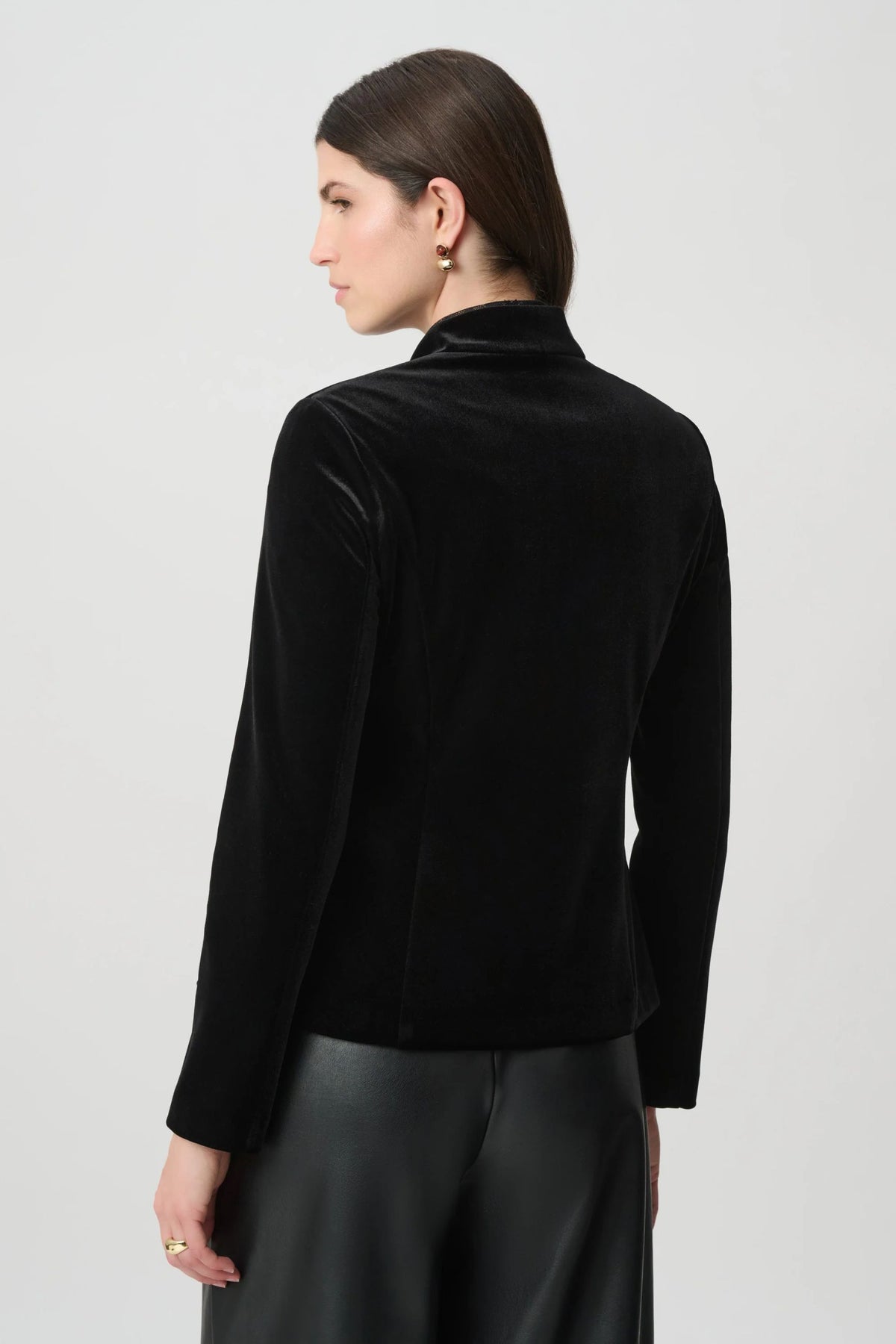 264215 Velluto militare Aderente Blazer