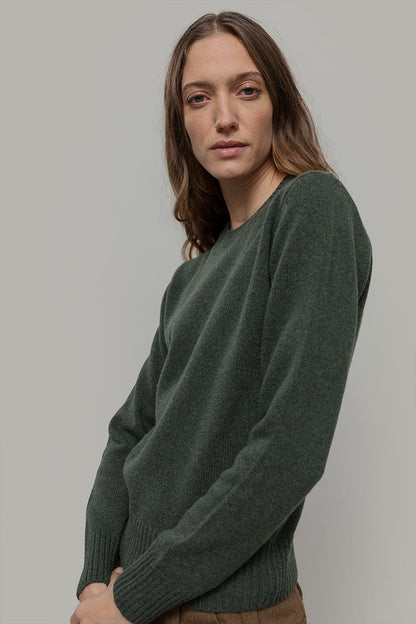 LAURA Maglia Girocollo Donna Lana Rigenerata
