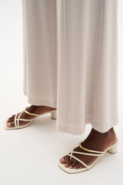 262254 Silk-Effect Knit Wide-Leg Pull-On Pants
