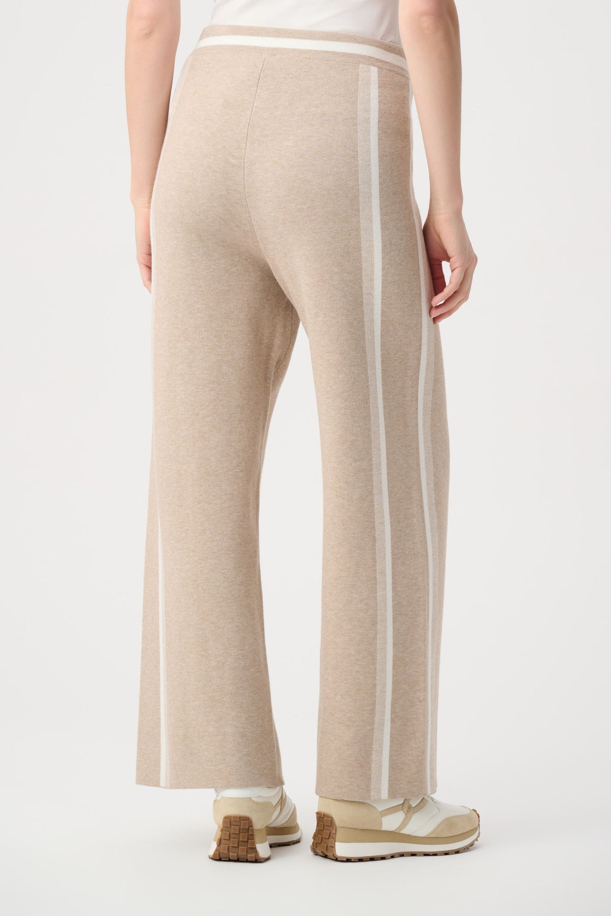 264613 Pantaloni a gamba larga in maglia a righe