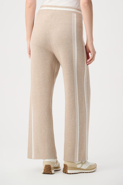 264613 Pantaloni a gamba larga in maglia a righe