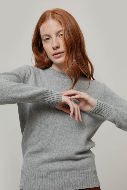 LAURA Maglia Girocollo Donna Lana Rigenerata