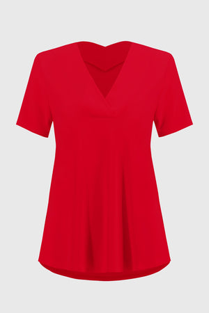 251125 Top svasato in maglia effetto seta