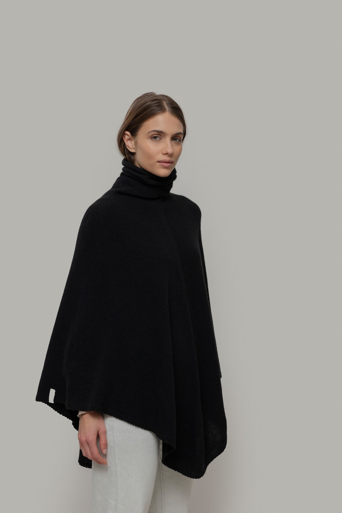 ELISABETTA Poncho Donna Cashmere Rigenerato