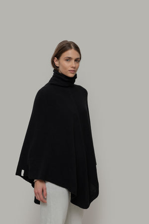 ELISABETTA Poncho Donna Cashmere Rigenerato