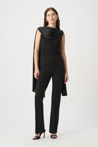 264074 Flared pants with rhinestones