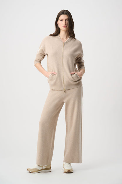 264616 Giacca bomber con maniche a righe