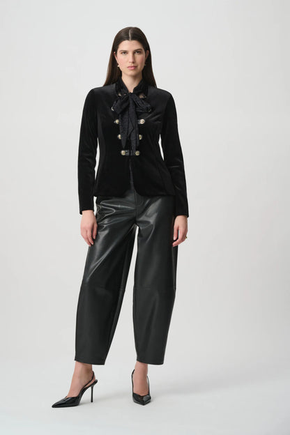 264215 Velluto militare Aderente Blazer