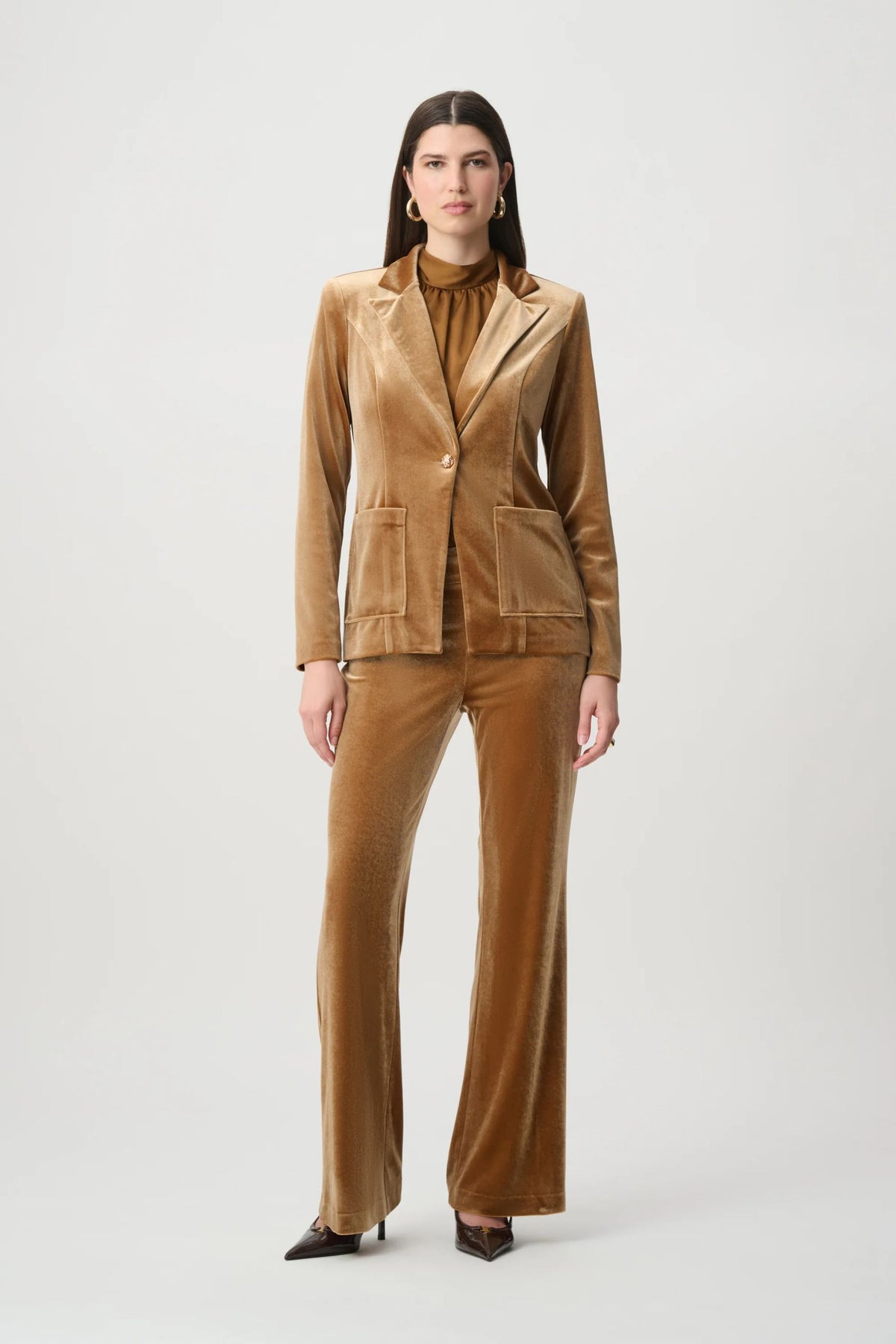 264225 Velluto su misura Aderente Blazer