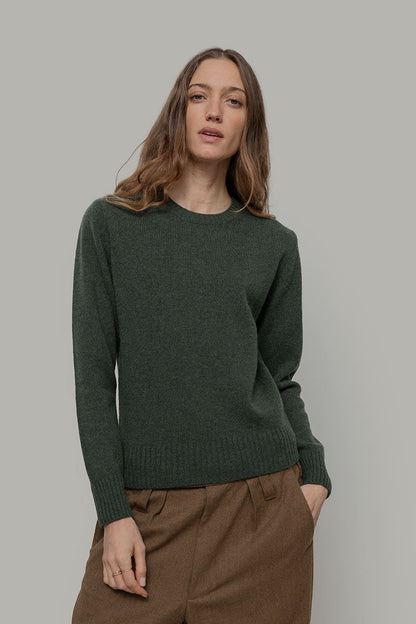 LAURA Maglia Girocollo Donna Lana Rigenerata
