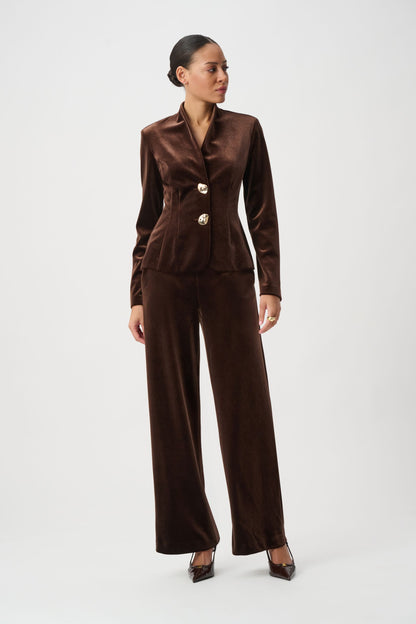 264154 Blazer aderente in velluto