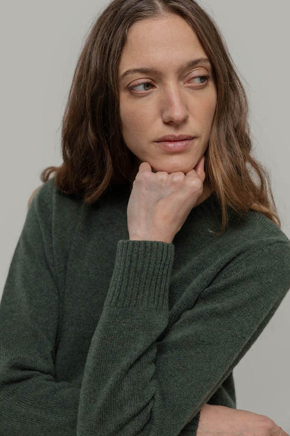 LAURA Maglia Girocollo Donna Lana Rigenerata
