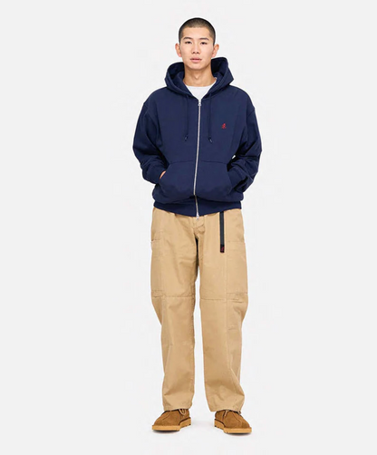 One Point Zip Hooded Sweatshirt