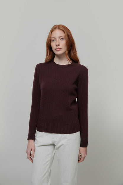 LAURA Maglia Girocollo Donna Lana Rigenerata