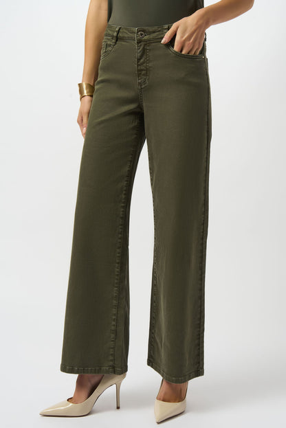253950 Goldie | Classic Stretch Wide-Leg Denim Jeans