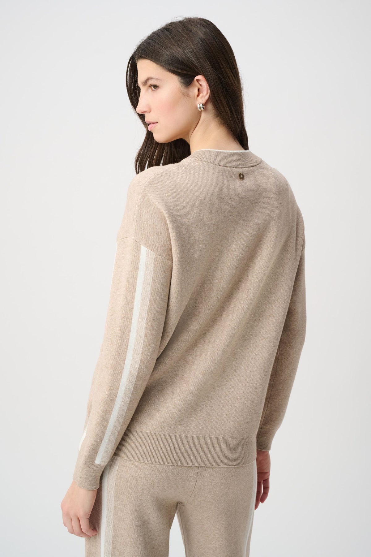 264616 Giacca bomber con maniche a righe