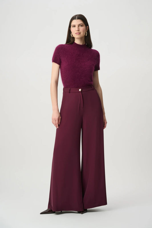 264218 Pantaloni a vita alta e gamba larga