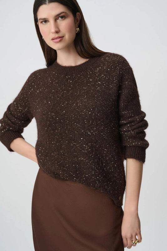 264967 Filato di paillettes Girocollo Maglione
