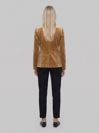 264225 Velluto su misura Aderente Blazer - Ocra - back