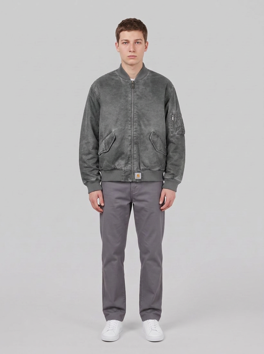 Orman Bomber - Raven, Heavy enzyme wash - front