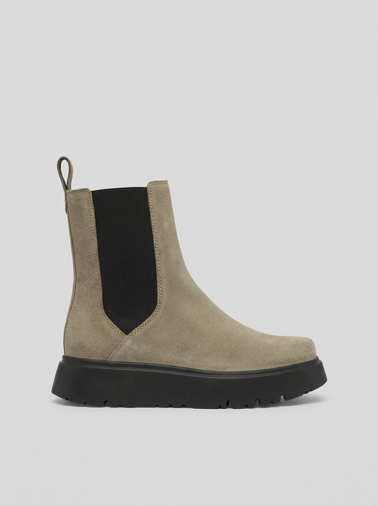 Theda Chelsea Pelle scamosciata - Taupe - packshot