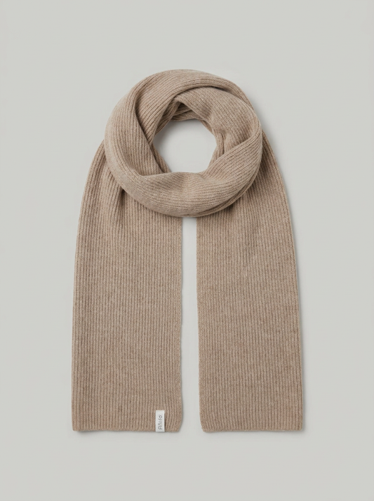 FEDERICO Sciarpa Cashmere Rigenerato - Beige Sabbia - packshot