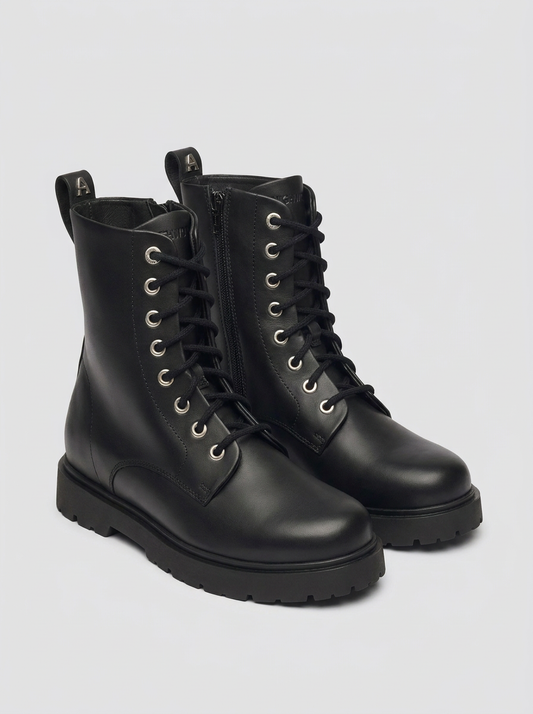 Highwood Mid Lace donna Pelle naturale - Black - packshot