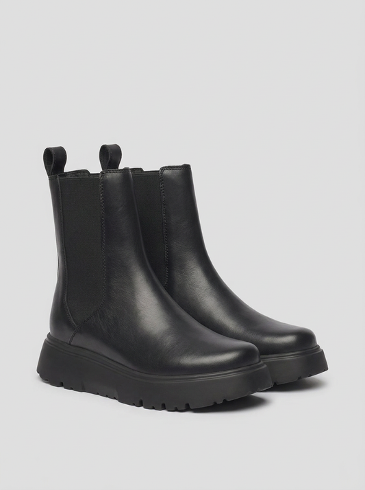 Theda Chelsea Pelle naturale - Black - packshot