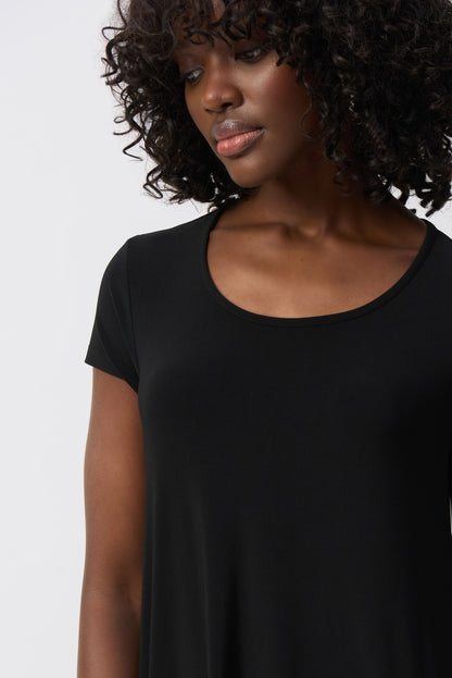 251146 Abito cocoon in maglia effetto seta