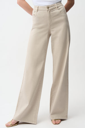 253950 Goldie | Classic Stretch Wide-Leg Denim Jeans