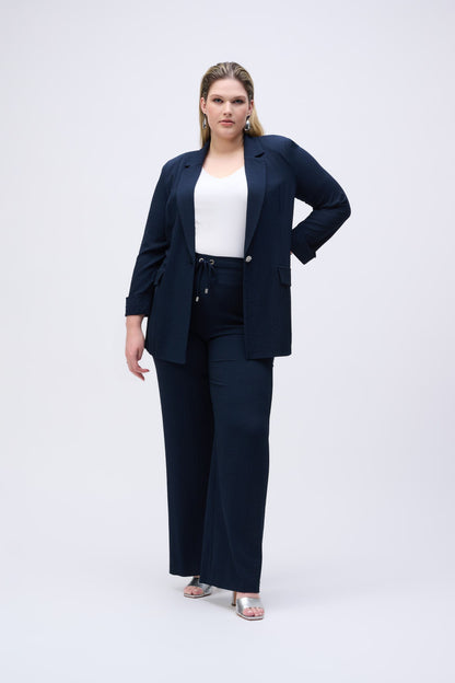251293 Wide-leg pull-on trousers in seersucker