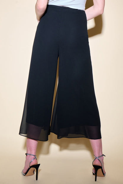 234724 Chiffon pull-on culotte pants